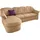 DOMO collection Ecksofa »Flores Schlafsofa, B/T/H: 233/142/86 cm, L-Form« wahlweise mit Bettfunktion, wahlweise mit Federkern, auch in Leder beige
