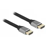 DeLock Ultra High Speed HDMI Kabel 48 Gbps 8K 60 Hz grau 1 m zertifiziert