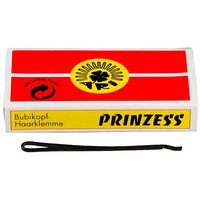 Prinzess Prinzess Haarklemme 50 mm Schwarz (12 Stück)
