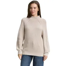 Tom Tailor Pullover in soft taupe rib structure, | Gr.: L,