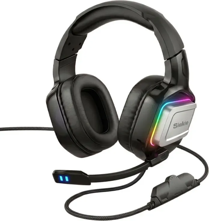 Siukie L200 Gaming-Headset, kabelgebunden, USB- und 3,5 mm Kabelanschlüsse, RGB, 50 mm Treiberdurchmesser