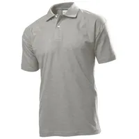 Stedman Polo Men Graumelliert Baumwolle 5XL