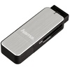 Hama Speicherkartenleser Hama 123900 Externer Speicherkartenleser USB 3.2 Gen 1 (USB 3.0) Silb silberfarben