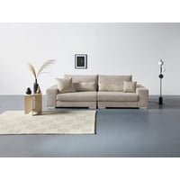 Home affaire Big-Sofa Vasco, Breite 277 cm, inkl. 6-teiliges Kissenset, in Cord beige