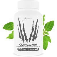 Aceus Nutrition | Vegane Premium Kurkuma Kapseln mit je 600 mg Kurkuma pro Portion - inkl. Hochdosiertes Curcumin und Piperin - 2 Monate Vorrat BIO Qualität aus Deutschland