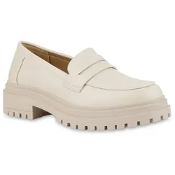 Damen Plateauschuhe in Beige