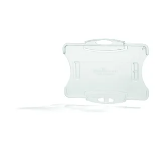 Durable Ausweishalter für 1 Betriebs-/Sicherheitsausweis im Format, 54 x 85 mm, Packung à 10 Stück, transparent, 891819
