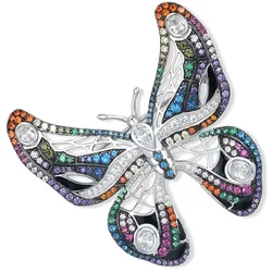 Seinerzeit SZA-3990-394 Anhänger/Brosche Kalypso Schmetterling Silber