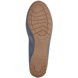 Jana Damen Ballerinas Elegant Vegan, Blau (Denim), 42 EU