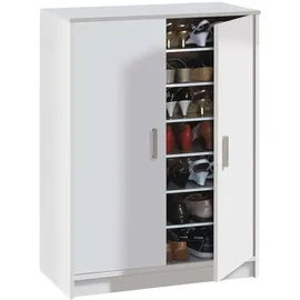Habitdesign Basic Schuhschrank 75 x 101 x 36 cm Weiß