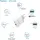 Pazzimo Ladegerät 2-Fach Qualcomm Quick Charge 3.0 USB + USB-C 6A Weiß