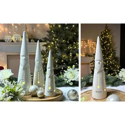 Santa Claus Calante 30cm LED cremeweiß