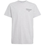 Tommy Jeans T-Shirt »TJM SLIM ESSTNL GRAPHIC TEE EXT«, mit Logodruck, Gr. XXL, Silver Grey, , 20953343-XXL