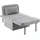 Tectake tectake® Schlafhocker Ponto, 4 in 1 als Hocker, Sessel, Lounger oder Bett Belastbarkeit 150 kg