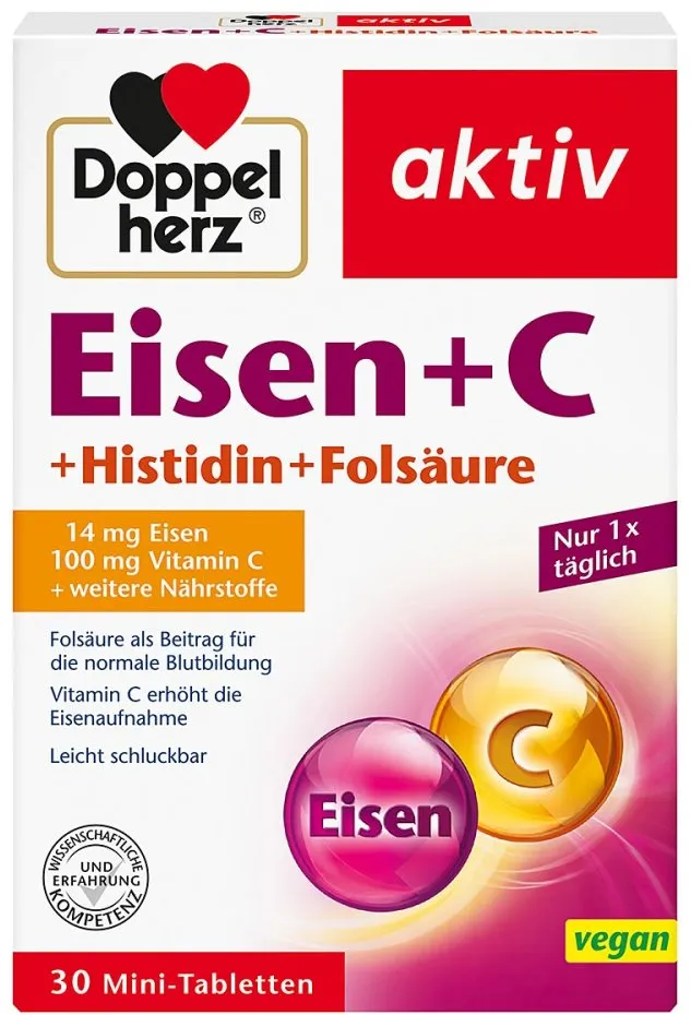 Doppelherz Eisen+vit.c+l-histidin Tabletten