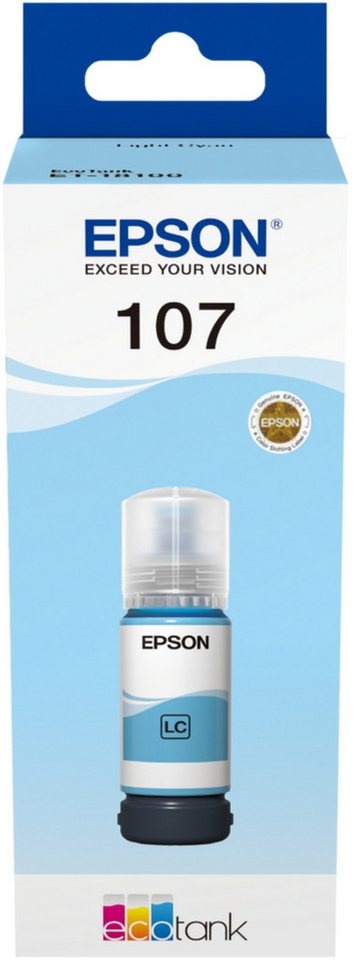 Produktbild Epson Tintenbehälter Tinte 107 LC light cyan, blau Tintenpatrone