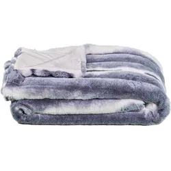 Wohndecke STAR HOME TEXTIL "Chinchilla", grau (grau weiß), B:150cm L:200cm, Wohndecken, extrem weiche Fasern, 150x200 cm