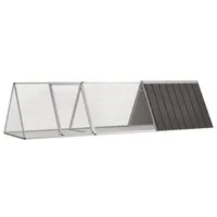 vidaXL Kaninchenkäfig Anthrazit 302,5 x 80,5 x 71 cm