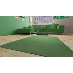 Morgenland Kelim Teppich - Trendy - Fancy - grün - 300 x 200 cm - rechteckig