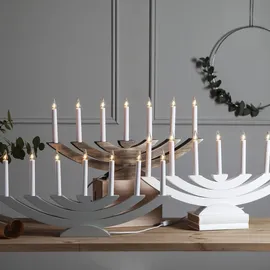 Star Trading Fensterleuchter Navida 7-flammig braun