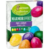Heitmann Eierfarben Marmoreffekt 6 flüssige Eierfarben, 1017216, 30 Milliliters, gelb, rot, violett, grün, orange, blau, 5 ml