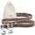Freudentier Hundeleine aus zertifiziertem Leder 2m verstellbar dunkelbraun 2 cm