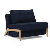 INNOVATION LIVING Schlafsessel Cubed 90 Eiche Stoff Blau Blue