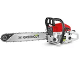 GREENCUT GS610X - Benzin-Kettensäge 61.2cc 3.6 PS, 2-Takt-Motor, 20"-Schwert, Schnittlänge 50,8cm, zum Fällen und Beschneiden, Anti-Vibration