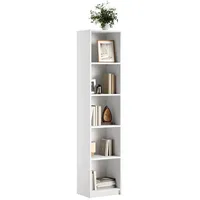 Home collective Bücherregal Aktenregal Standregal Raumteiler weiß mit 5
