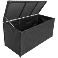 Auflagenbox Aufbewahrungsbox Kissenbox Box in schwarz 120 cm breit