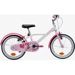 Kinderfahrrad 16 Zoll 500 Docto Girl weiß/pink ultraweiß|hellrosa|lotuspink .