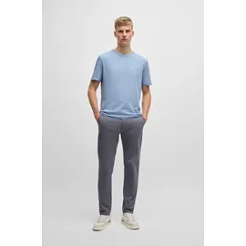 Boss T-Shirt "Tegood", Jungen, Gr. S, blau (open blau470), Single Jersey, Obermaterial: 100% Baumwolle, regular fit normal, Rundhals, eingesetzt eingefasste Kante, Shirts T-Shirt, Rundhalsausschnitt, Regular Fit, Logoschriftzug