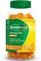 Berocca® Immunité gommes Multivitamines et minéraux Soutient le système immunitaire au quotidien Gomme Aux Fruits 60 pc(s)