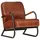 vidaXL Sessel 60 x 79 x 70 cm Braun Leder gepolstert