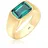 ELLI PREMIUM Ring Siegelring Edelstein Trend Statement 925 Silber