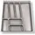 SOTech Besteckeinsatz ORGA-BOX II 40,5 x 4,5 x 46,2 cm 1-tlg. silbergrau