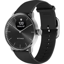 Withings ScanWatch Light 37 mm schwarz, Sport Fluorelastomer-Armband schwarz