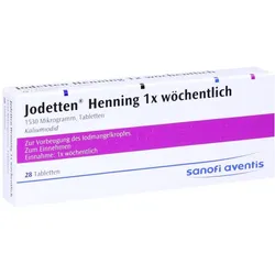 Jodetten Henning Tabletten 1 x wöchentlich 28 St