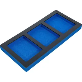 BGS Werkstattwageneinlage 1/3 Metall 408 x 189 x 32 mm blau leer: 3 Ablagefächer