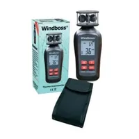Ascan Windboss® Windmesser mit Thermometer für Surfen, Segeln, Kiten