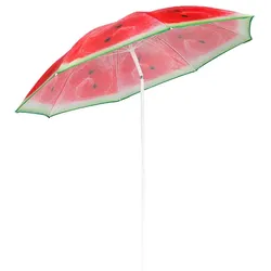 Sonnenschirm rund 1,80m Modell Melone knickbar UV Schutz