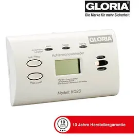 Gloria Kohlenmonoxidmelder KO2D mit Display B116xT40H72 mm