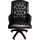 Casa Padrino Chefsessel Leder Schwarz