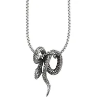Bruno Banani Kette mit Anhänger schwarz Edelstahl