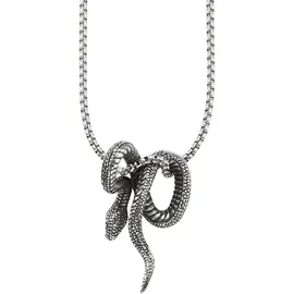 Bruno Banani Kette mit Anhänger schwarz Edelstahl