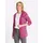 Classic Basics Shirtjacke in Magenta-Ecru-bedruckt 42