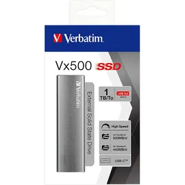 Verbatim Vx500 External Solid State Drive, 1TB USB-C 3.1 47444