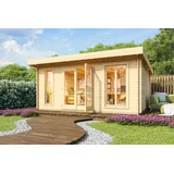 Lasita Maja Gartenhaus Pultdach 5,20 x 4,10 m Natur