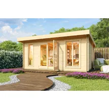 Lasita Maja Gartenhaus Pultdach 5,20 x 4,10 m Natur