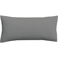 Kissenbezug SCHLAFGUT "Woven Satin aus Mako-Baumwolle, langlebig, pflegeleicht, dicht gewebt", grau (grau mid), B:40cm L:80cm, Mako-Satin, Obermaterial: 100% Baumwolle, Kissenbezüge, Kissenhülle mit Reißverschluss, passender Bettbezug erhältlich